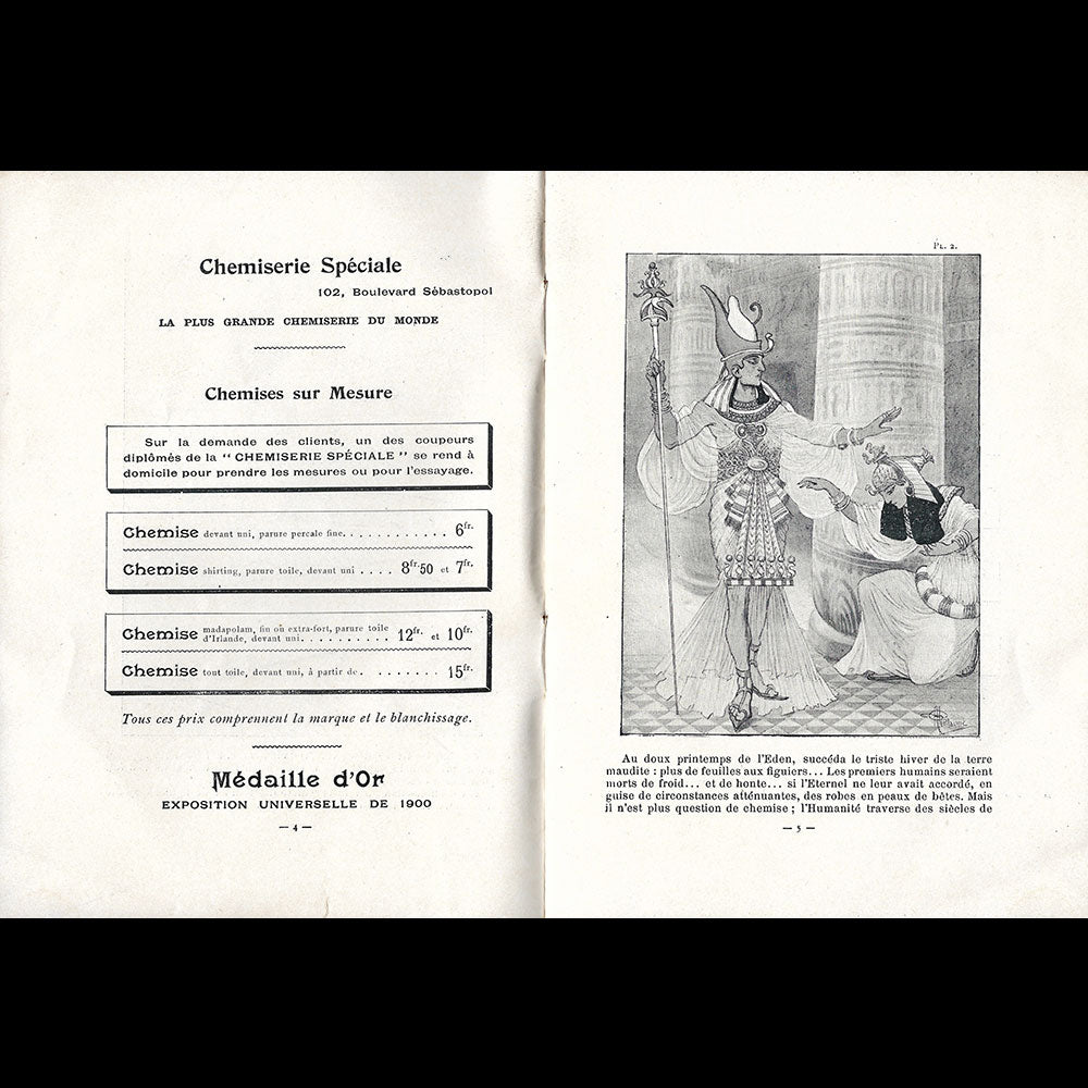 Albert Guillaume - Conférence sur la Chemise à travers les âges (1902)