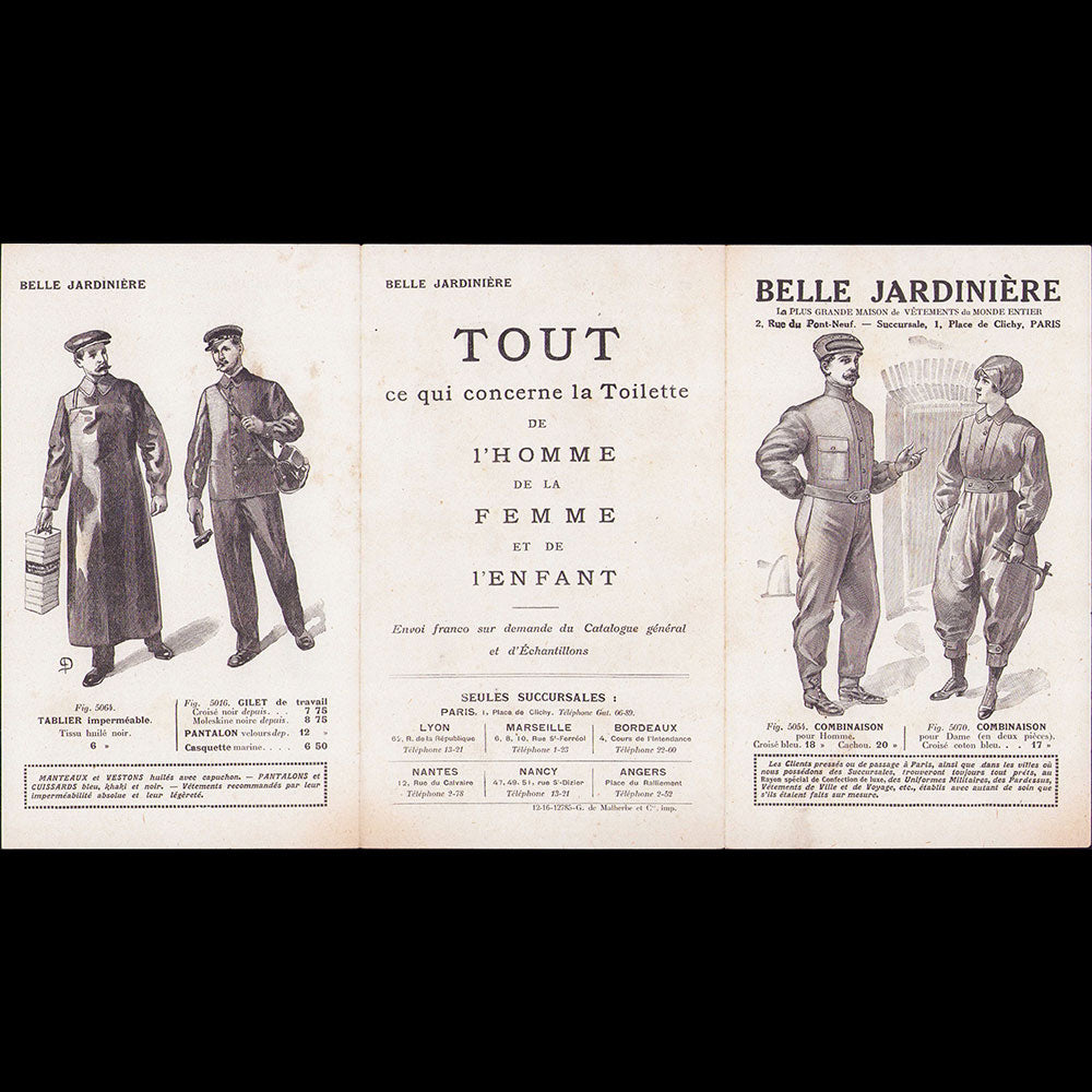 A la Belle Jardinière - Vêtements de travail (1916)