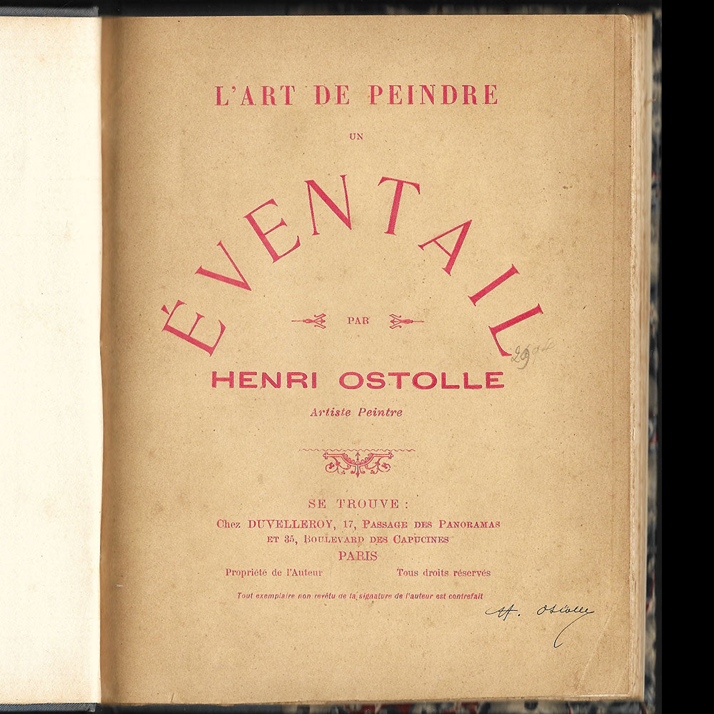 Henri Ostolle - Peindre un éventail (1890)