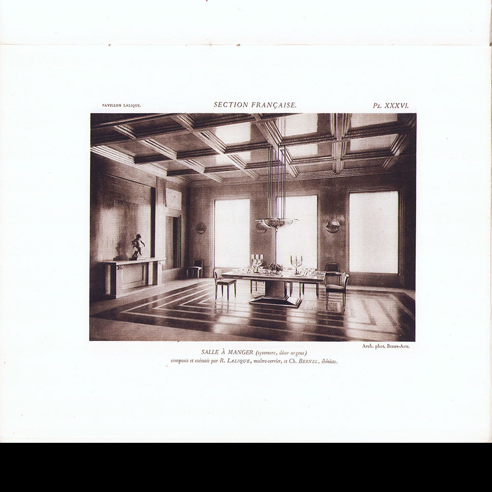 Exposition des Arts Décoratifs Paris 1925 - Rapport Général, Mobilier