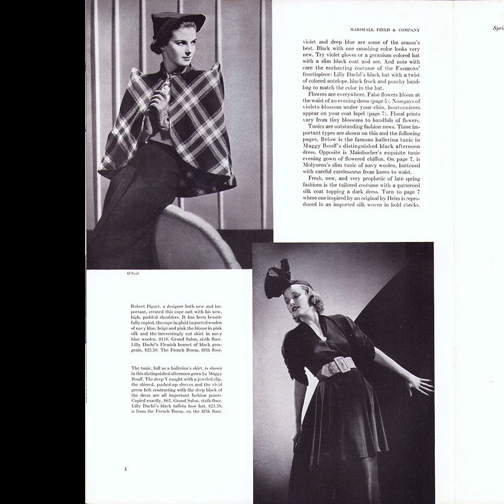 Marshall Field & Company - Fashions of the Hour, Spring 1936