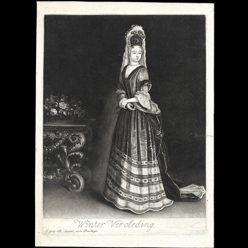 Gole - Winter Vercleding, copie d'une gravure de Jean Dieu Saint-Jean (1690s)