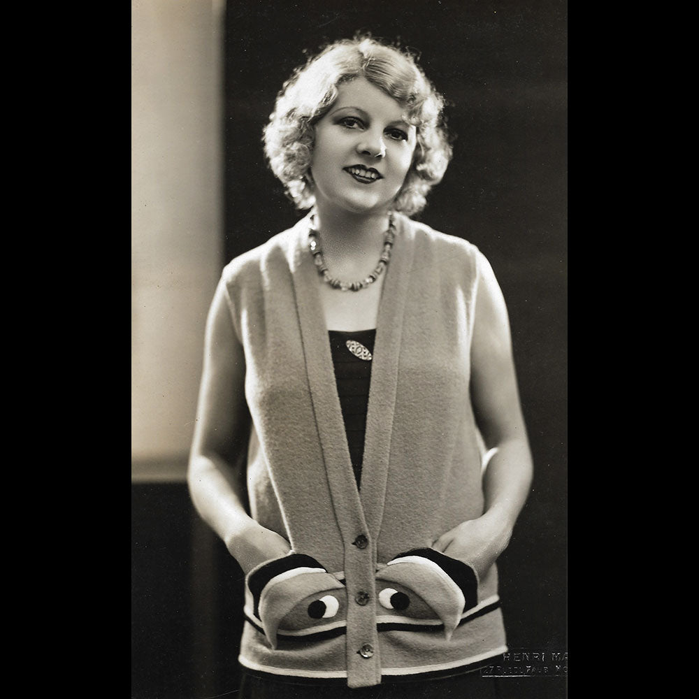 Neyret - Le gilet aux yeux, tirage de Henri Manuel (1920s)