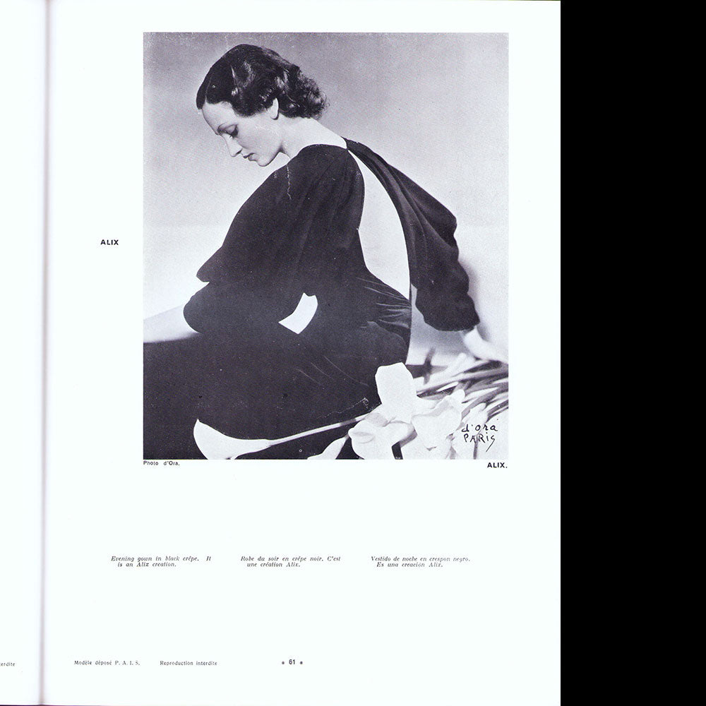 L'Officiel de la mode et de la couture de Paris - février 1935