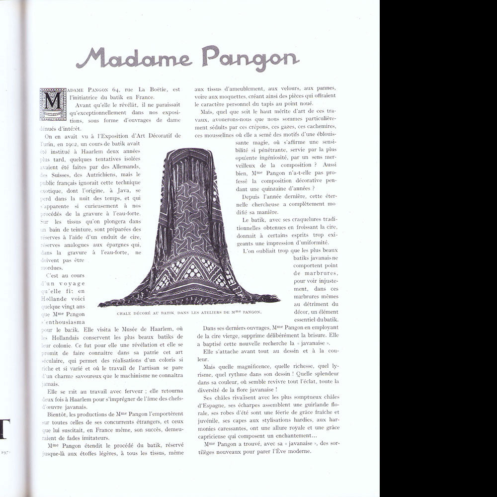 La Renaissance de l'Art Français et des Industries du Luxe (juin 1924)