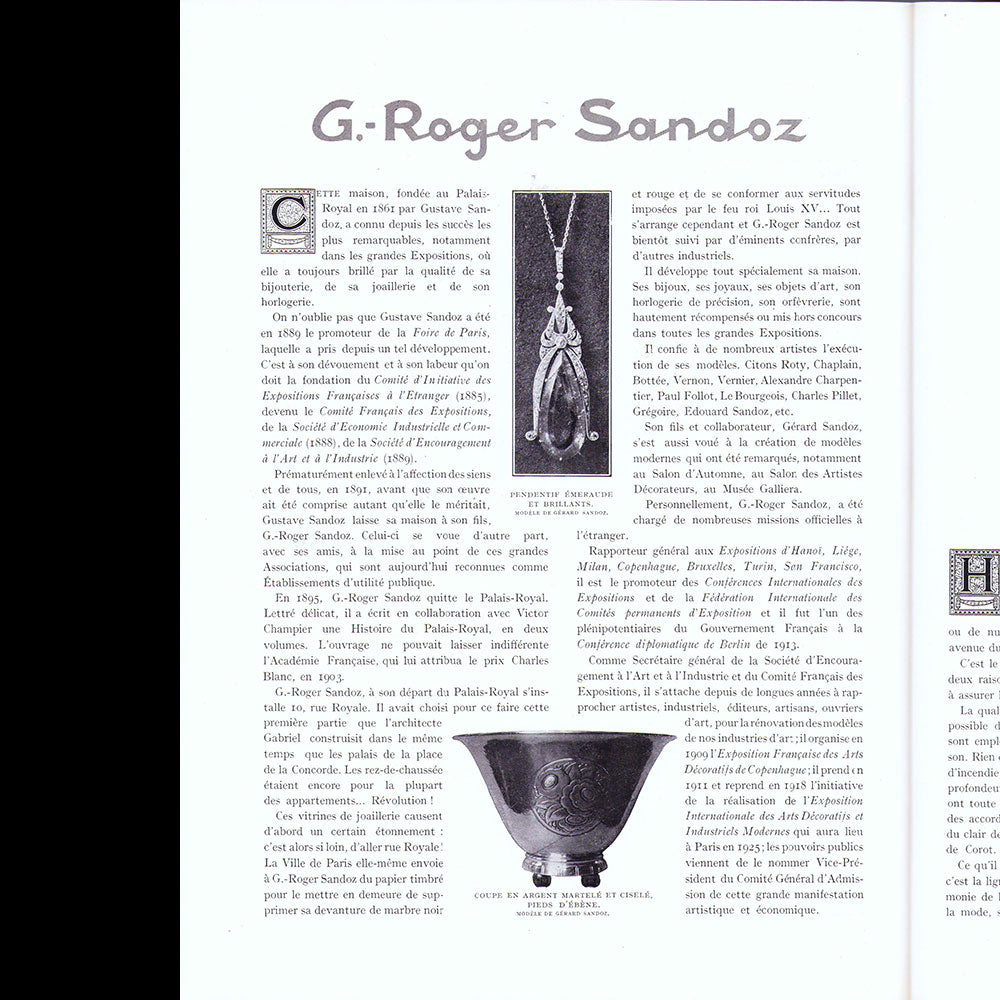 La Renaissance de l'Art Français et des Industries du Luxe (juin 1924)