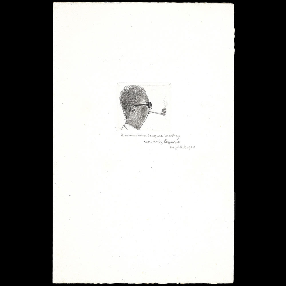 Georges Lepape - Autoportrait à la pipe (1949)