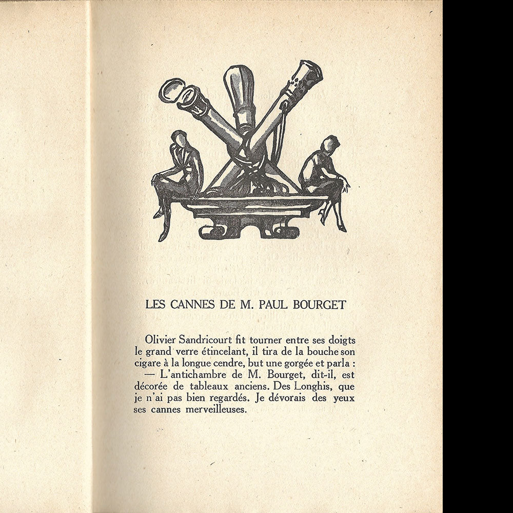 Les Cannes de Paul Bourget,et Le Bon Choix de Philinte - Petit Manuel de l Homme Élégant (1924)