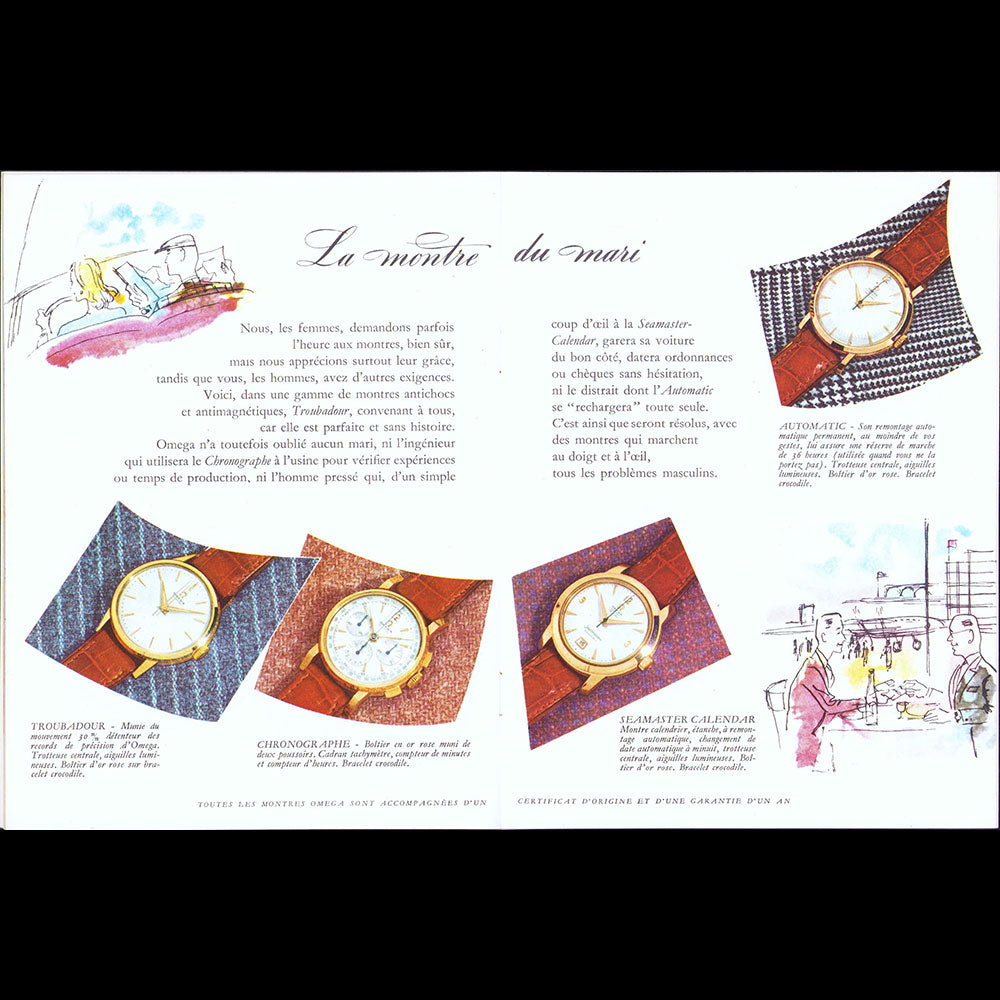 Omega - A l'Heure de Paris, catalogue illustré par Farago (1959)