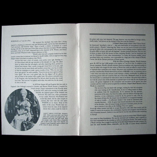 Worth - The House of Worth, the gilded age 1860-1918 (1982)