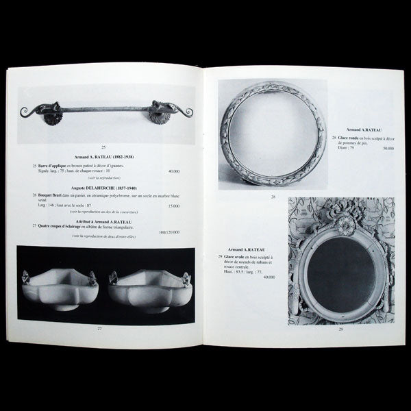 Catalogue de la vente de meubles et objets art-déco provenant de l'ancienne collection Jeanne Lanvin (1991)