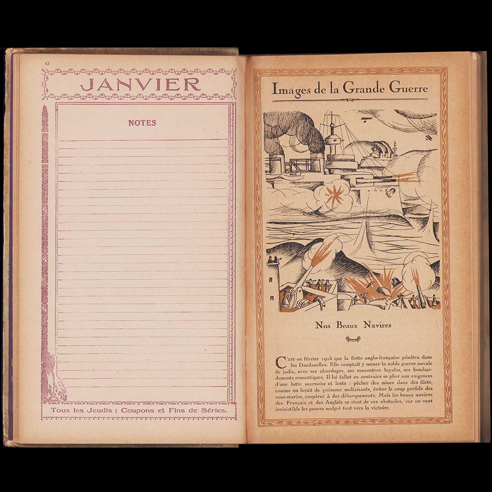 Charles Martin - Galeries Lafayette, Almanach des armées alliées (1916)