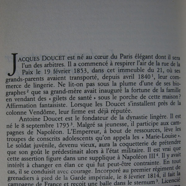 Doucet - Jacques Doucet ou l'art du Mécénat, avec envoi de François Chapon (1996)
