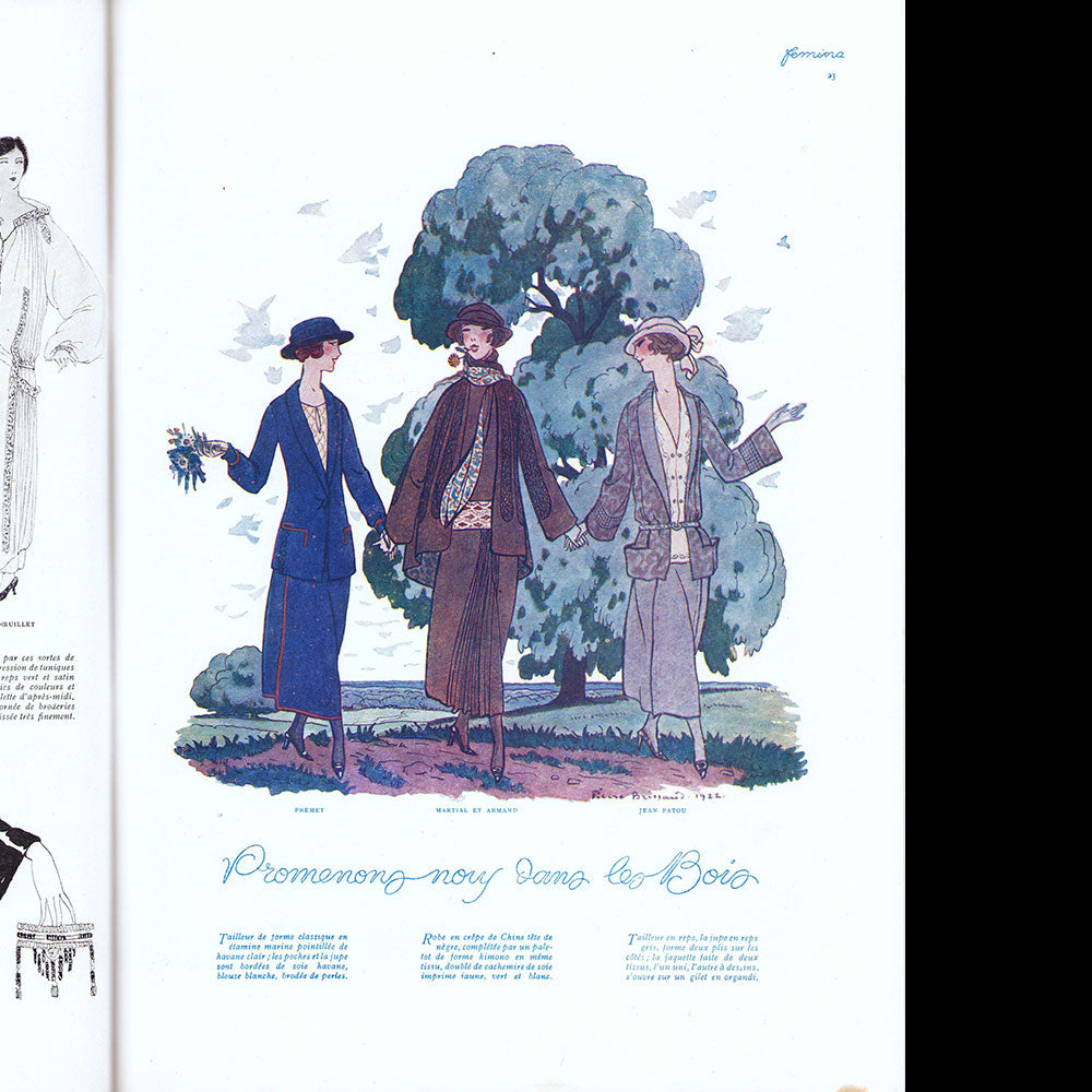 Fémina (avril 1922), couverture de Léon Benigni