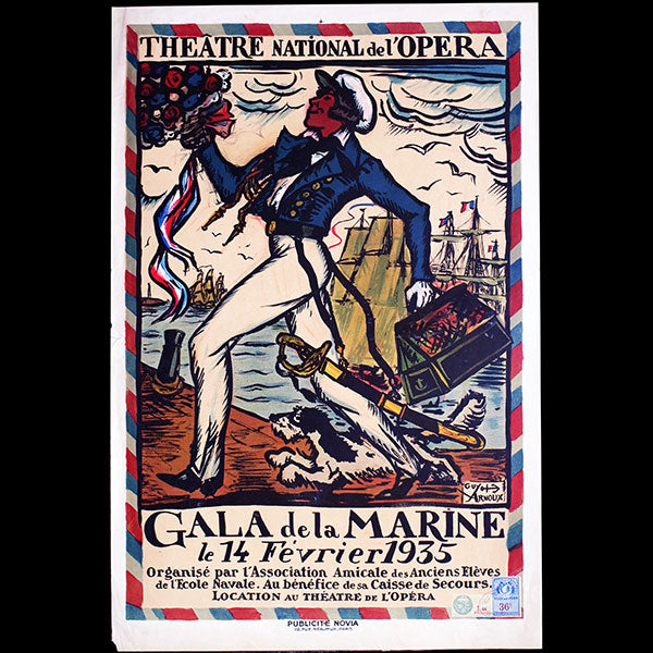 Gala de la Marine, 14 février 1935 - affiche de Guy Arnoux (1935)