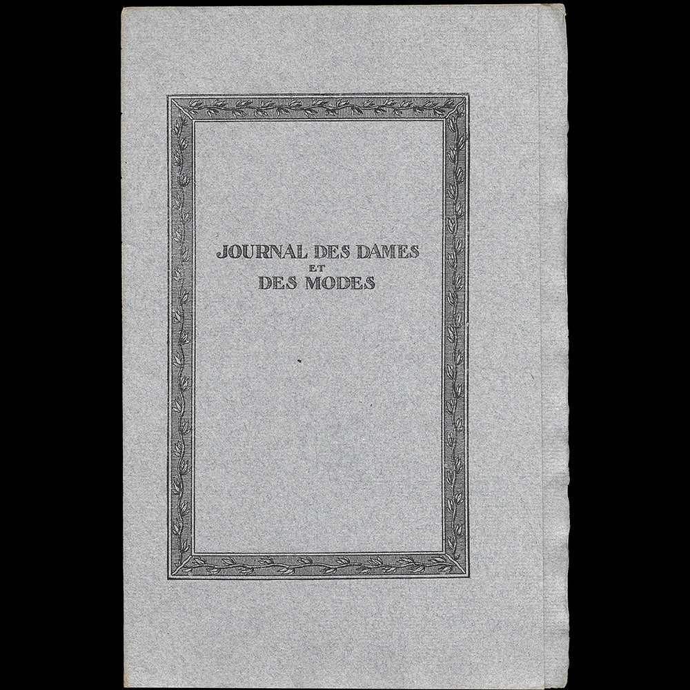 Le Journal des Dames et des Modes, Costumes Parisiens, n°27, 1913