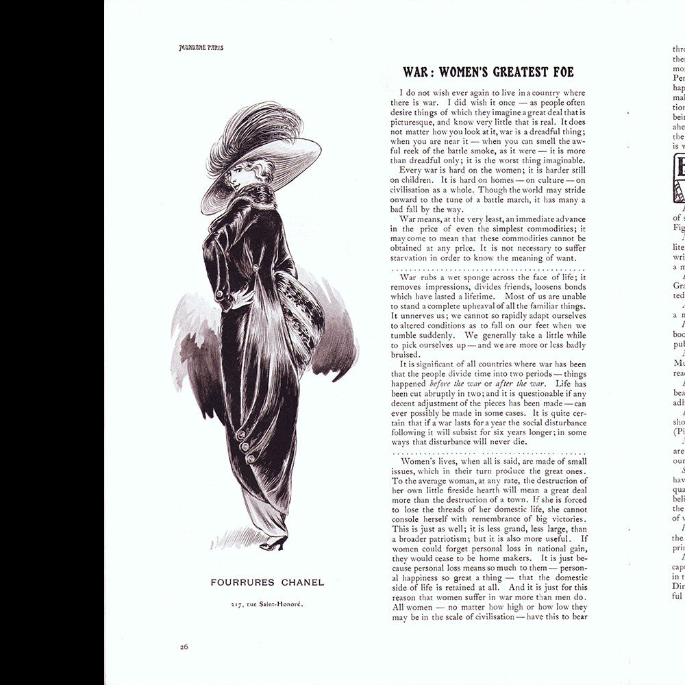 Mundane Paris, n°38-39 (janvier-février 1913)