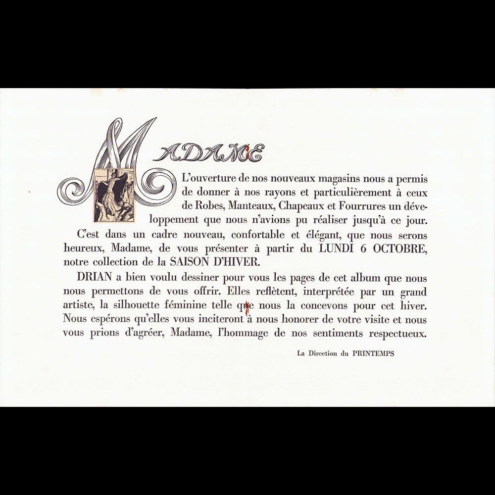Au Printemps - Saison 1924-1925, couverture de Drian
