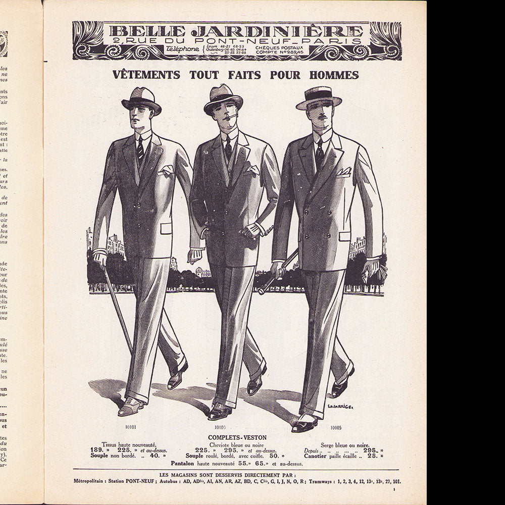 Belle Jardinière - Catalogue de l'été 1927