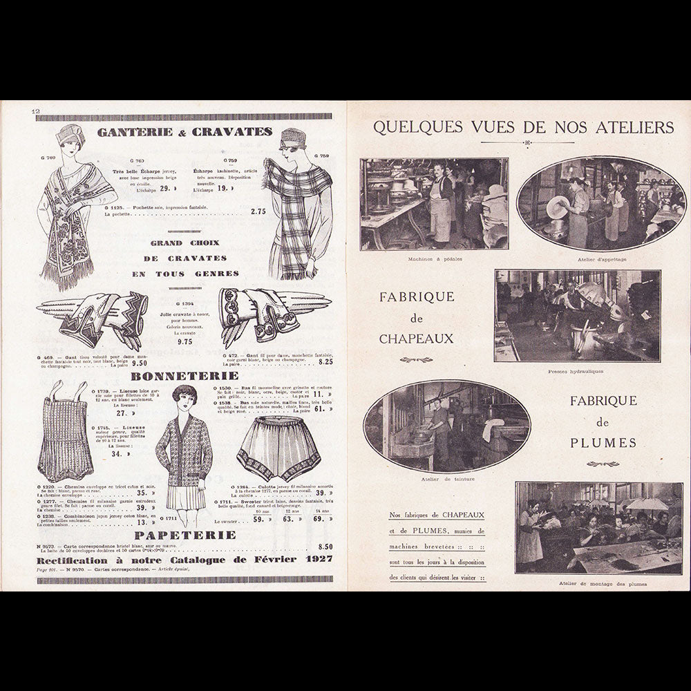 A. Benoiston & Cie - La Mode des deux spécialités, avril 1927, 164-166 rue du Temple à Paris