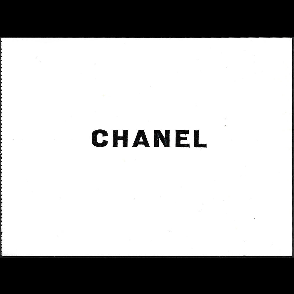Chanel - Invitation au défilé Haute Couture Automne-Hiver 1959