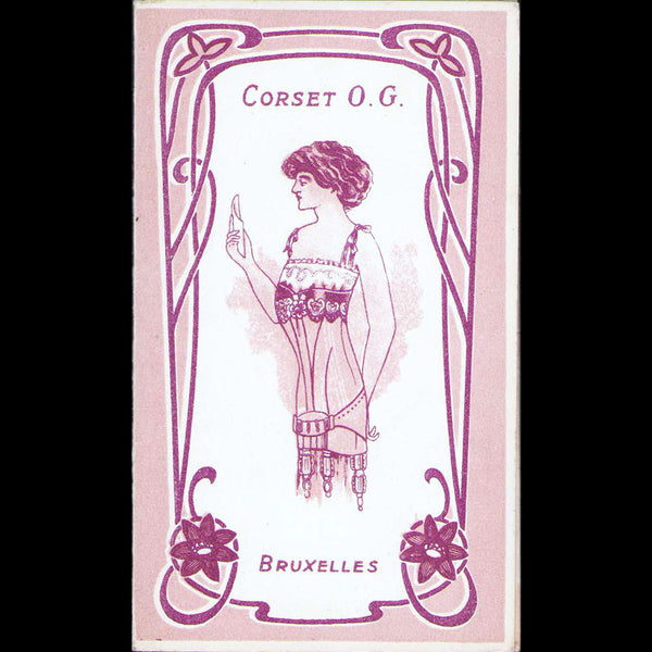 Corsets O.G. - Dépliant du fabricant de corsets pour l'exposition de Gand (1913)