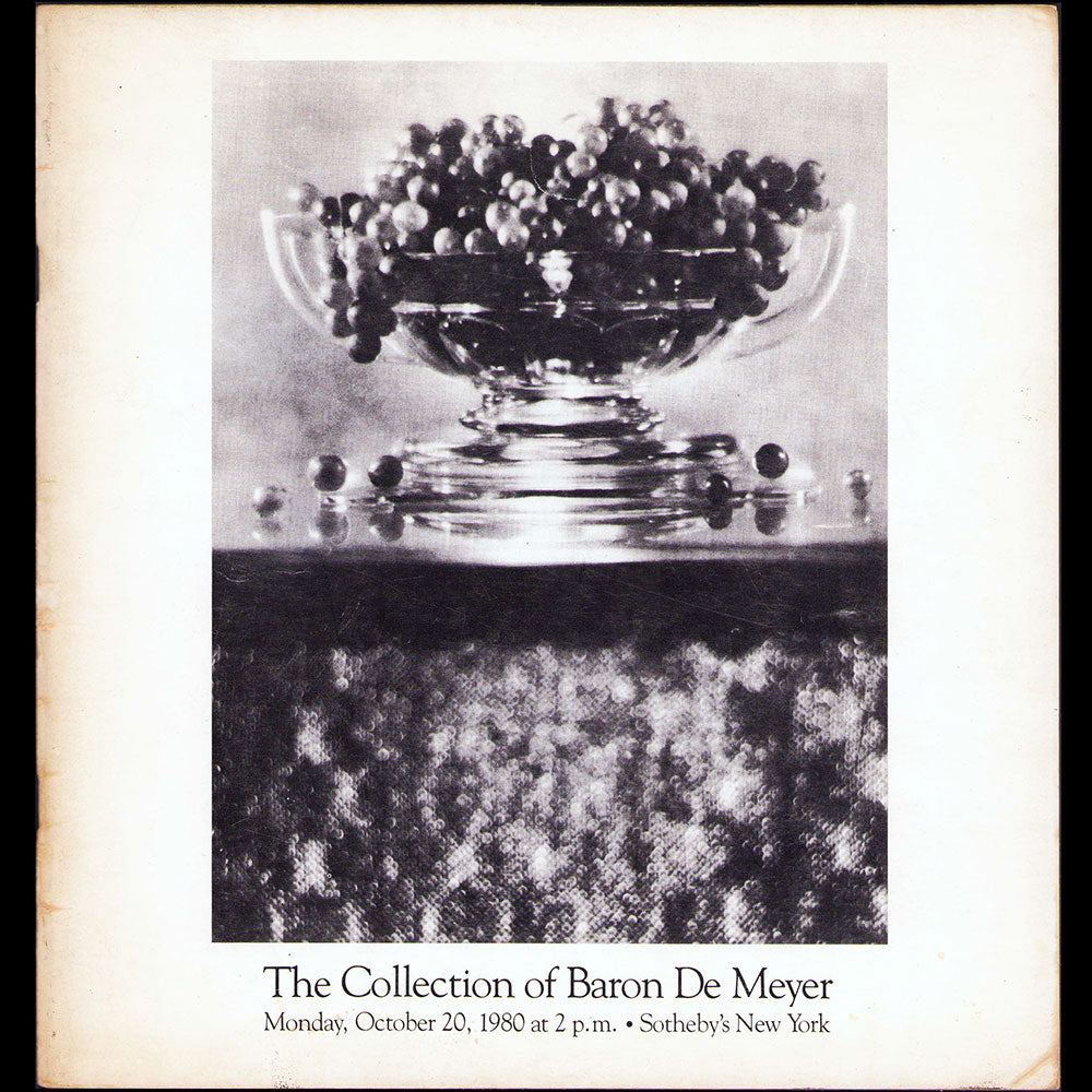 The Collection of Baron De Meyer, catalogue de la vente Sotheby's (1980)