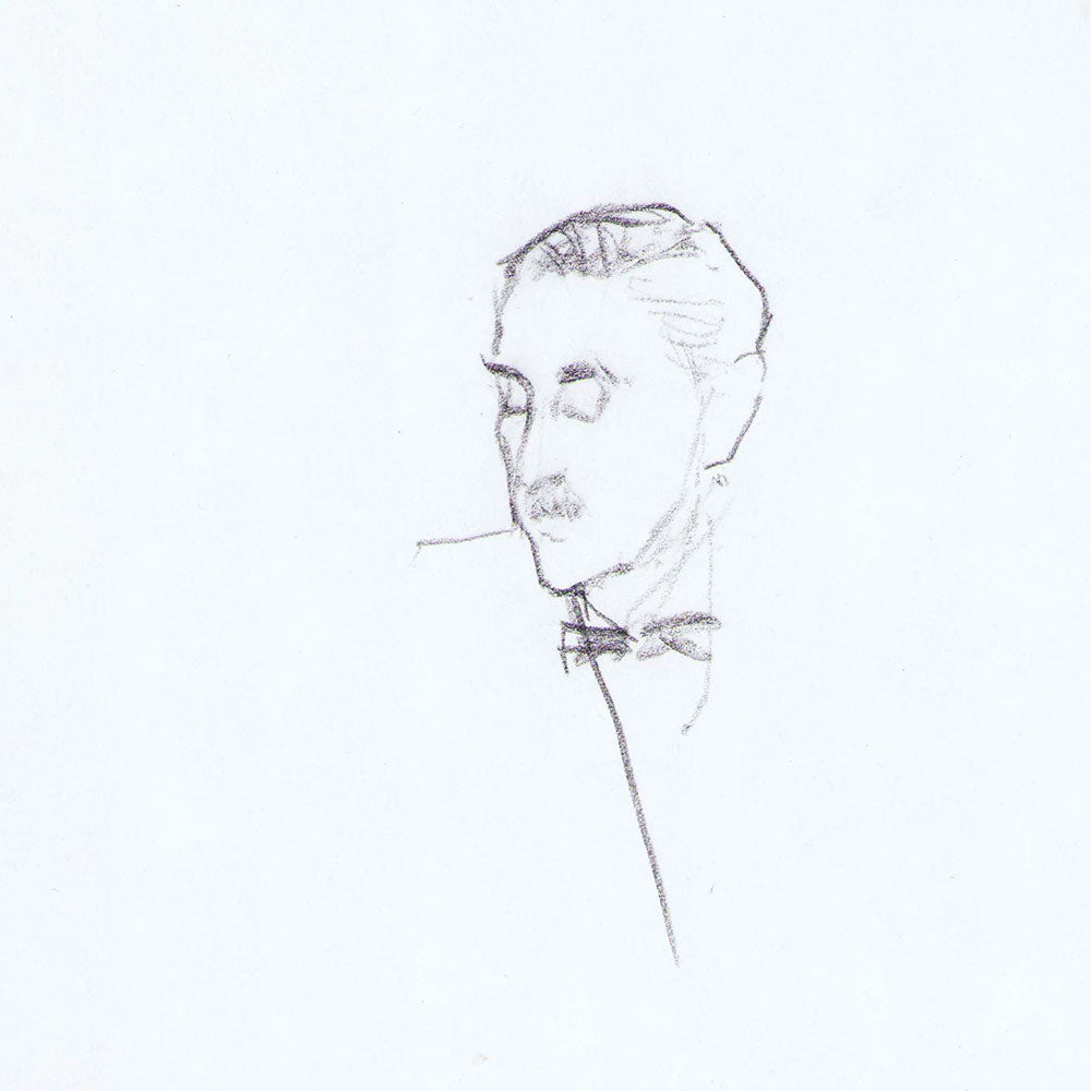 L'Elégant au noeud papillon, dessin d'Eric (1930s)