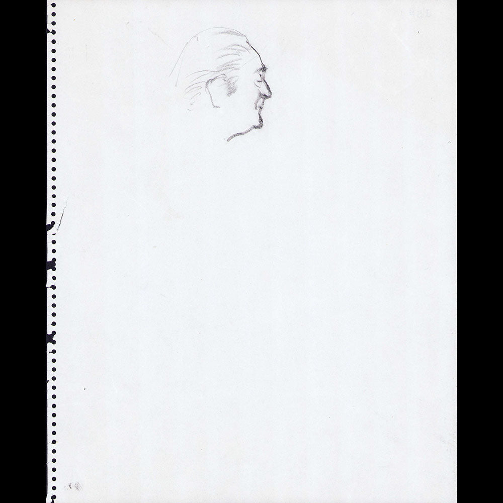 Portrait d'Homme, dessin d'Eric (1930-1940s)