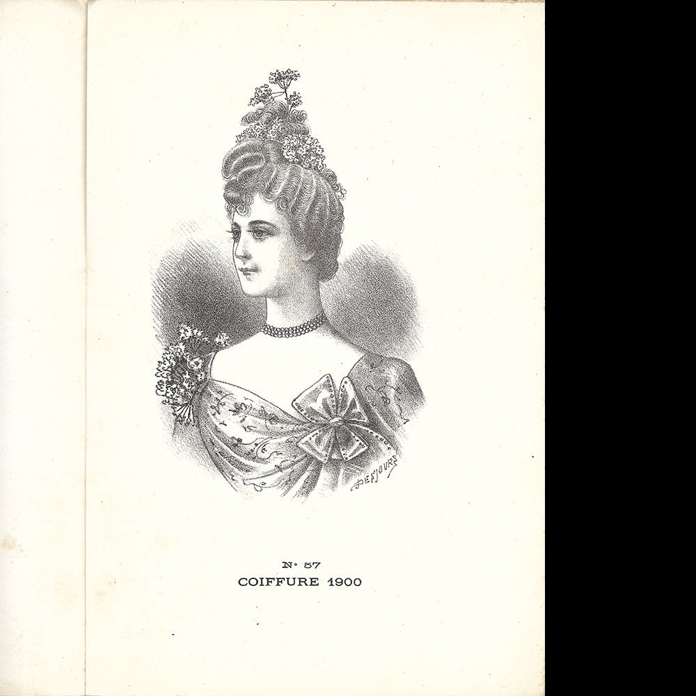 Exposition universelle de Paris - Catalogue illustré des coiffures exposées par l'Académie École Française au Palais du Costume (1900)