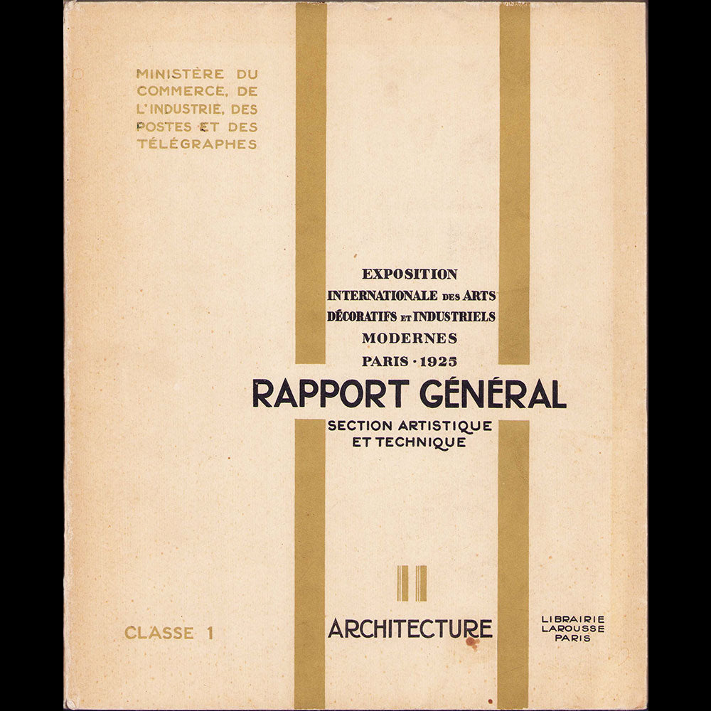 Exposition des Arts Décoratifs Paris 1925 - Rapport général, Architecture