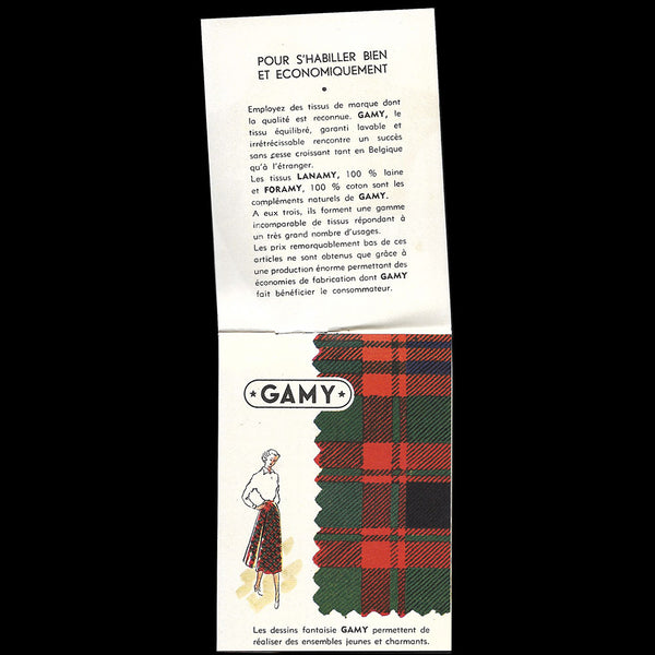 Gamy - Catalogue de tissus (1950s)