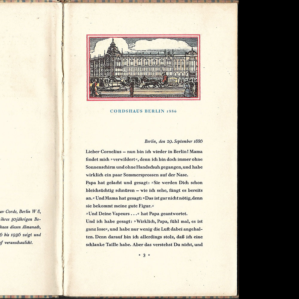 Gustav Cords - 50 Jahre 1886-1936, Berlin (1936)