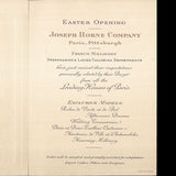 Joseph Horne Company - Invitation annonçant la sélection de modèles de Paris (circa 1910)