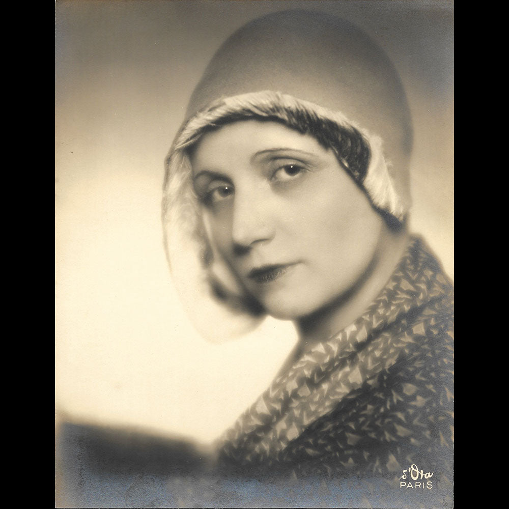 Agnès Rittener - Portrait de la modiste, tirage de D'Ora (1930s)