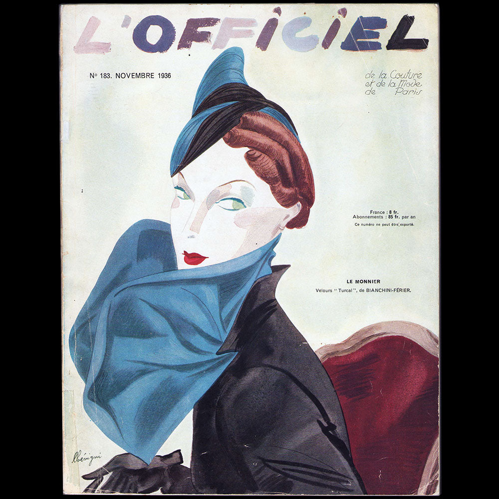 L'Officiel de la mode et de la couture de Paris - novembre 1936