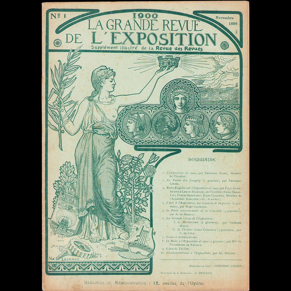 1900, La Grande Revue de L'Exposition, n°1 (novembre 1899)