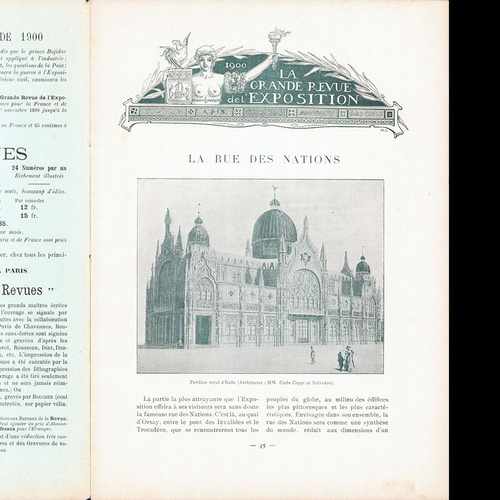 1900, La Grande Revue de L'Exposition, n°3 (janvier 1900)