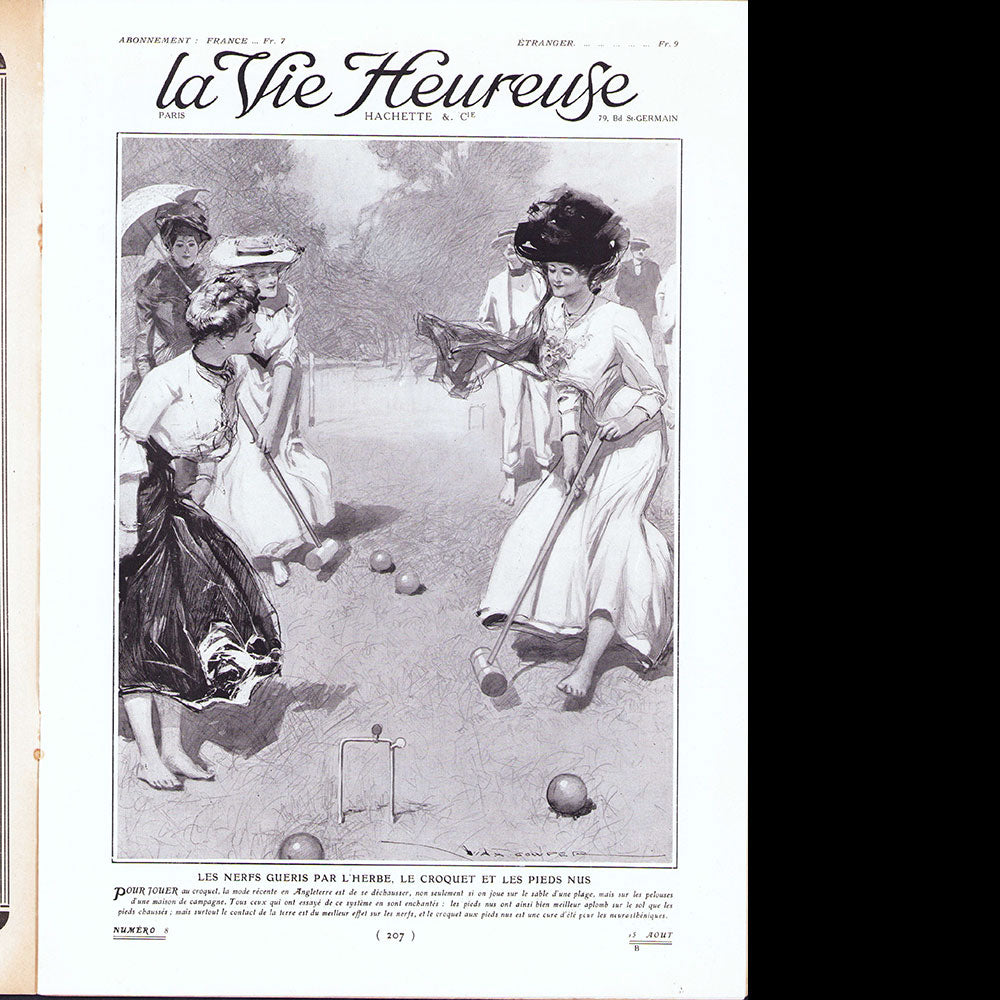 La Vie Heureuse, août 1909