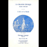 L'Art et la Mode : Georges Lepape 1882-1971, catalogue de vente de l'étude Robert (1971)