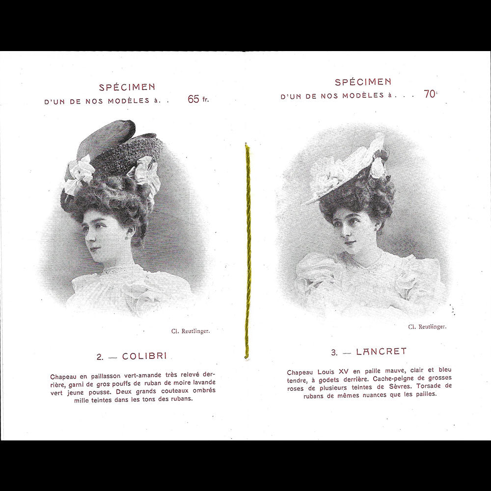 Maison Nouvelle - Mode, catalogue de chapeaux pour le printemps (circa 1900)