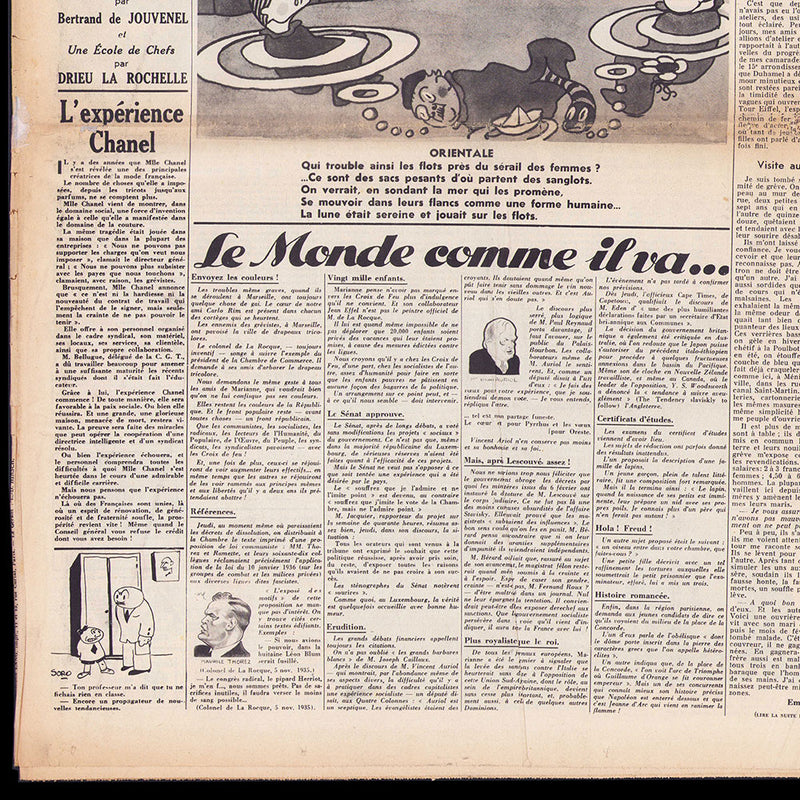 Marianne, 24 juin 1936 - L'expérience Chanel