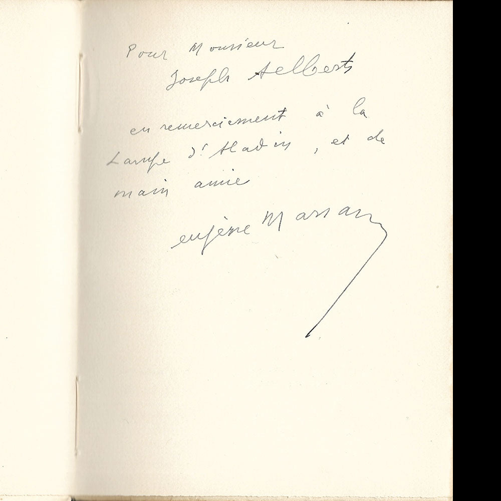 Eugène Marsan - Notre Costume, exemplaire avec envoi (1926)