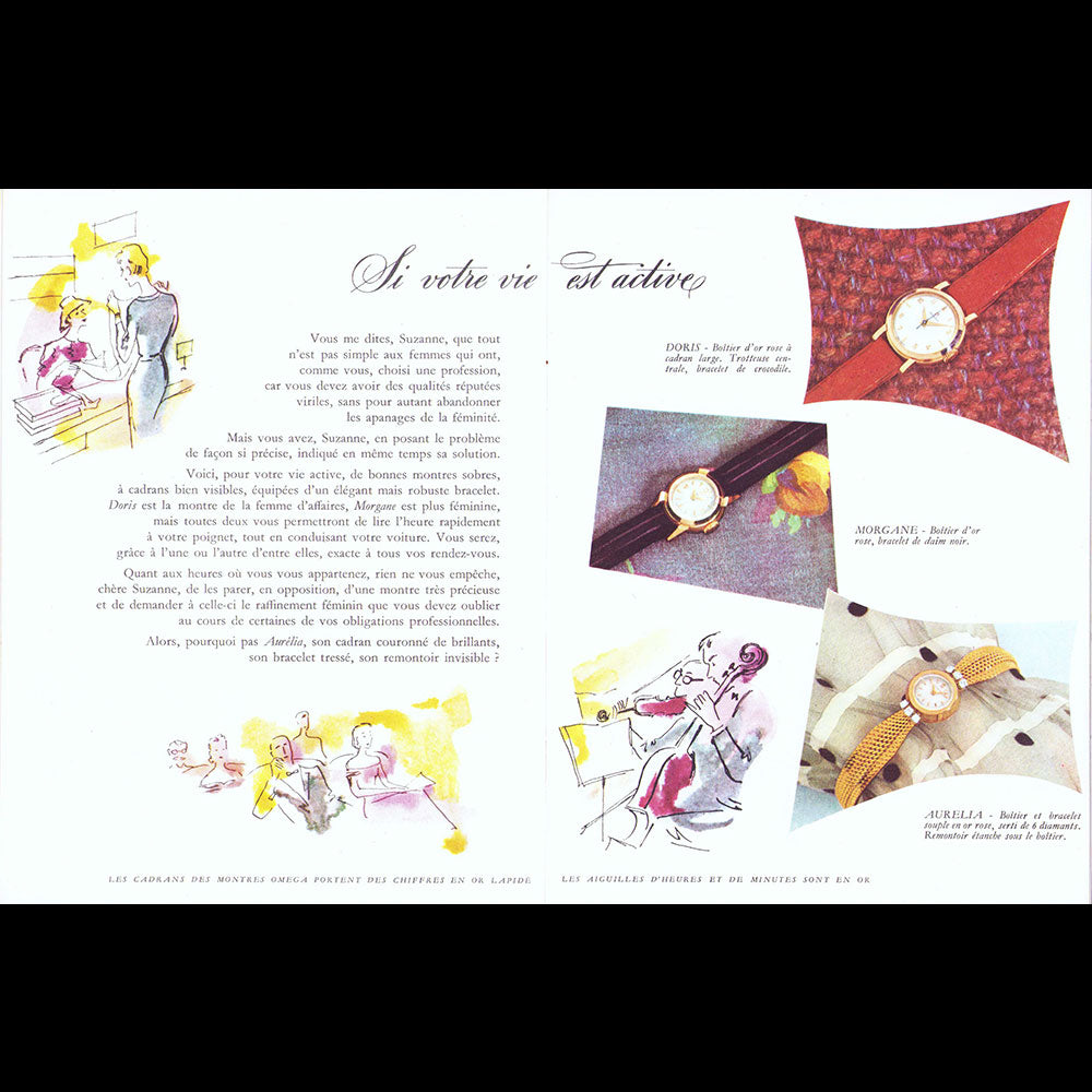 Omega - A l'Heure de Paris, catalogue illustré par Farago (1959)