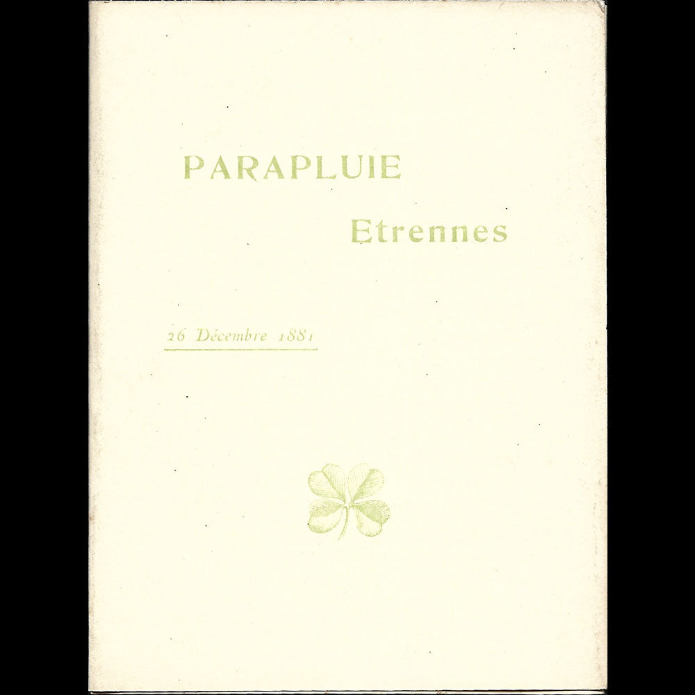 Parapluie Revel - Etrennes par Jean Sarrazin (1881)