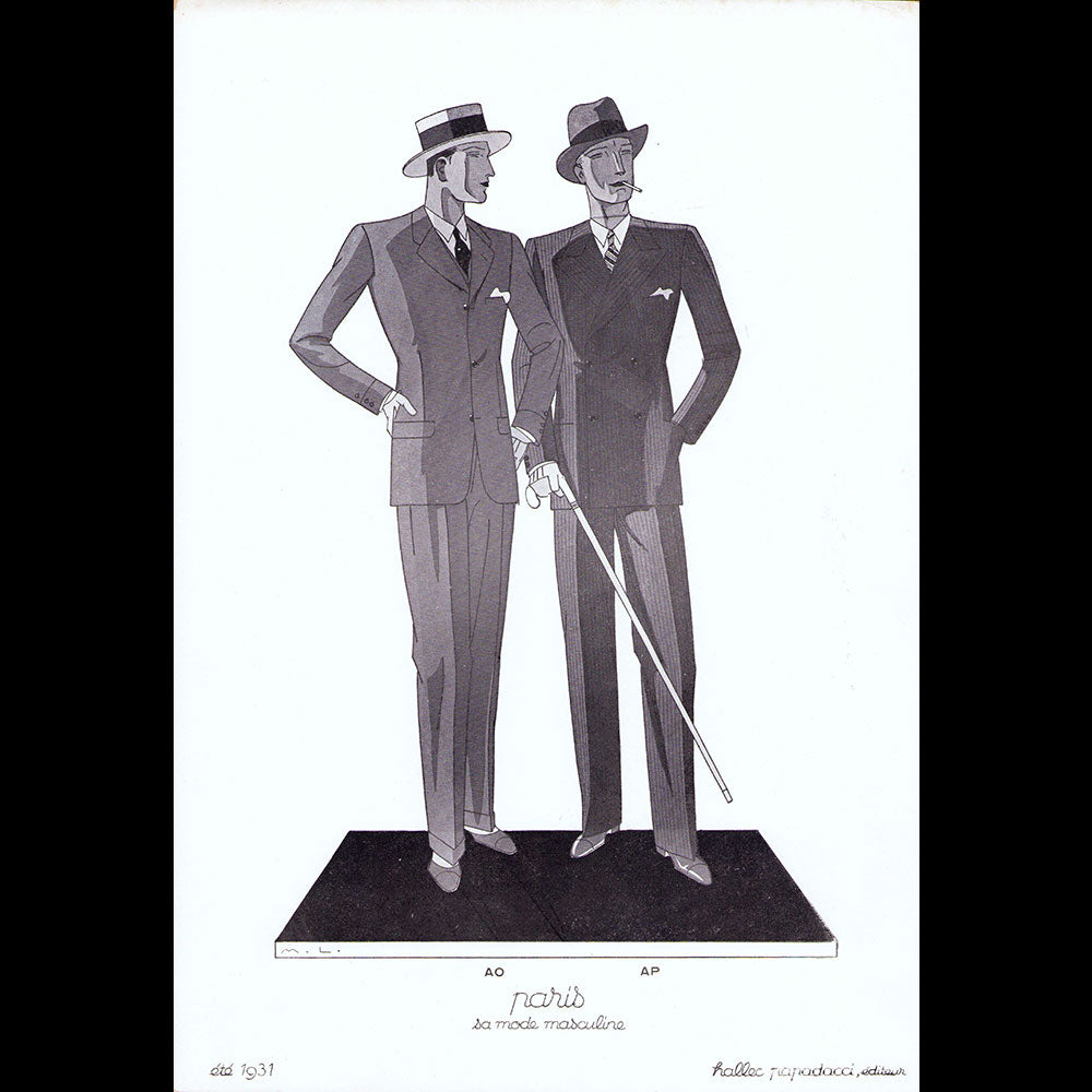 Paris, sa mode masculine, été 1931