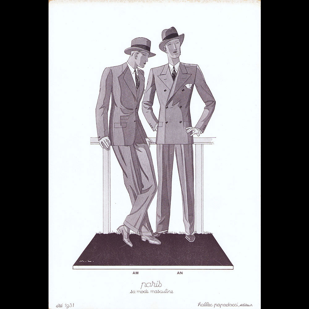 Paris, sa mode masculine, été 1931