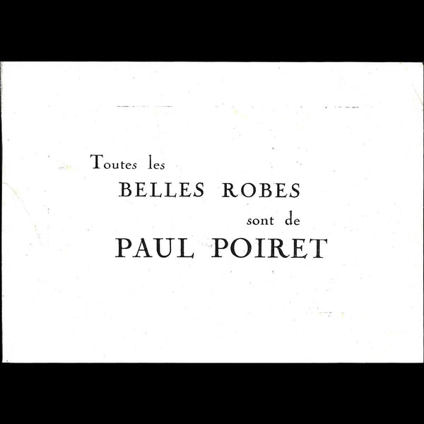 Paul Poiret - le Fruit Défendu, parfum de Rosine (circa 1920)
