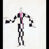 Ray Bret Koch - Le Damier, dessin de costume (1920s)