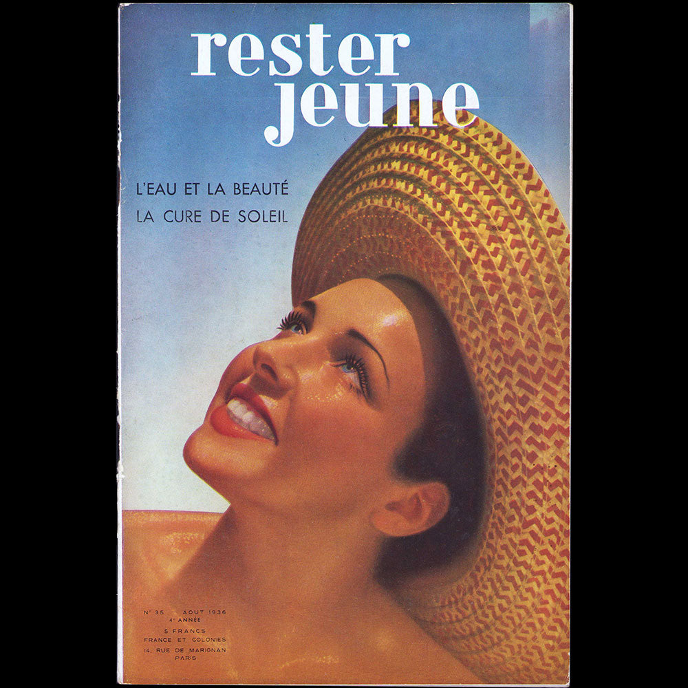 Rester Jeune, août 1936, couverture de Dora Maar